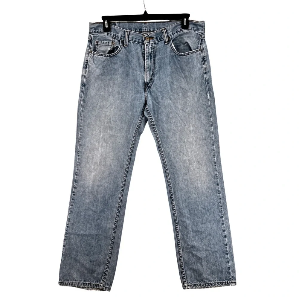 Levi's 559 Relaxed Straight Jeans Mens 36x34‎ Light Wash Denim 90s Y2K Grunge
